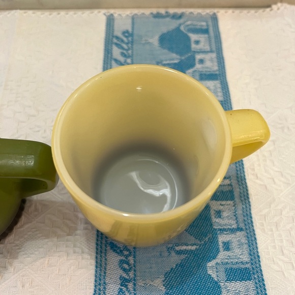 Vintage Anchor Hocking Fire King Ware coffee cups Made in USA  Set of 3 - Picture 6 of 13